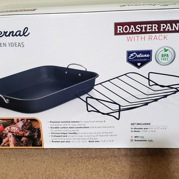 Roaster Pan with Rack - Picture 3 of 4